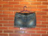 Mini saia Puramania Jeans Preta